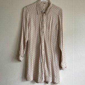 Free People Pink Polka Dot Dress